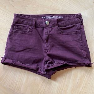 American Eagle Stretch Hi-Rise Denim Shorts 8
